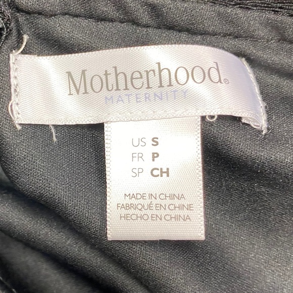 MOTHERHOOD Black Lace Belted Dress w/Plunging Back - Picture 10 of 12